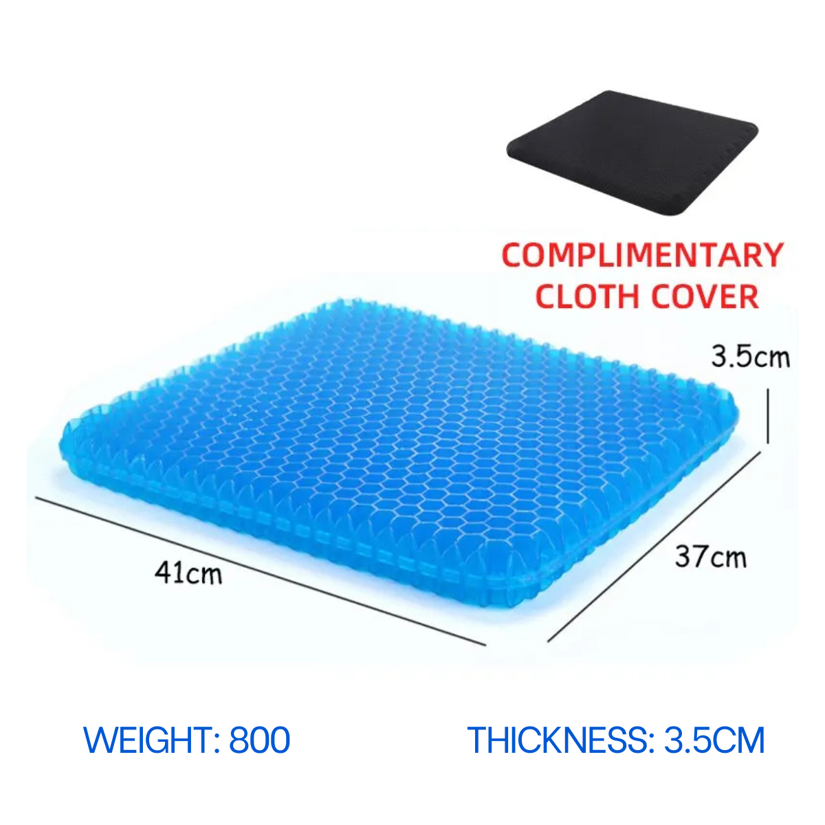 Restpillux® Gel Seat Cushion - Home Office Wheelchair Chair Cars